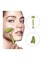 Apolol - Jade Facial Roller With Gua Sha Green/Gold