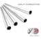 Generic-2pcs Stainless Steel Straws Reusable Eco-friendly Straight/Bent Drinking Metal Straws with Cleaning Brush 2#
