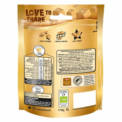 Nestle Munchies Gold Caramel Flavour Chocolate 94g