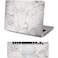 Ozone - Marble Texture Anti-Scratch Decal MacBook Air 13.3 inch A1932 With Retina Display Released 2019 / 2018 Vinyl Skin Sticker Cover with PalmGuard Sticker Front &amp; Back - White