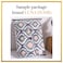 LUNA HOME Queen/Double size Bedding Set without filler 6 pieces , Green Color Leaves Design