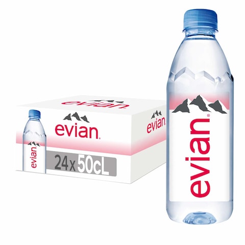 evian Natural Mineral Water 500ml Pack of 24