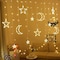 Aclix Ramadan Decoration Lights, Moon And Stars And Serial Lights, 3.5M Ramadan Lights, Yellow, Lc-138Lght-1