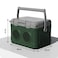 Portable PE Insulated Ice Box Cooler 21L Cooler Box with Speaker Green
