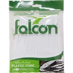 Buy Falcon Plastic Fork White 50 PCS in UAE