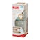 Nuk nature sense glass bottle with silicone medium feed hole teat 0-6 months 240 ml