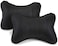 Generic 2Pcs Car Neck Pillow-Black