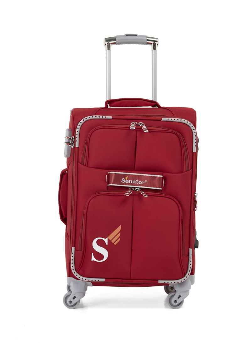 Buy Senator Soft Shell Cabin Luggage Trolley For Unisex Ultra ...