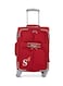 Senator Soft Shell Cabin Luggage Trolley For Unisex Ultra Lightweight Expandable Suitcase With 4 Wheels LL003 Red