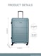Parajohn ABS Hardside Spinner Check In Medium Luggage Trolley 24 Inch