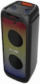 evvoli Portable Party Speaker Bluetooth With Two Wireless MIC, Built In Lights and Splashproof Design 160W EVAUD-PT160B