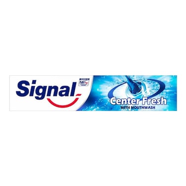Signal Center Fresh With Mouthwash Toothpaste Blue 100ml
