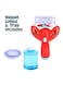 Moon Burst Automatic Blowing Bubble Gun Toys For Girls And Boys Not Include Battery, 12 X 4 X 17cm