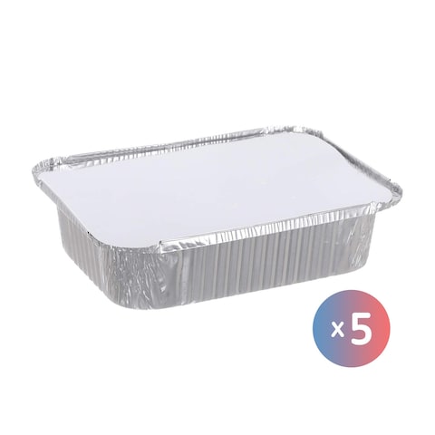 Depak Aluminum Foil Square Deep Dish - 5 Pieces