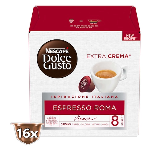 Buy Nescafe Dolce Gusto Espresso Roma Coffee Capsules 128g in UAE