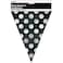 Midnight Black Deco Dot Flag Banner 12Ft