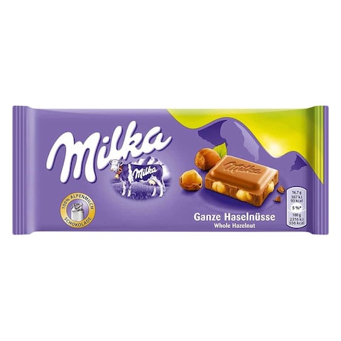 Milka Milk Chocolate With Hazelnuts - 85 Gram