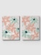 Lowha Spiral Notebook With 60 Sheets And Hard Paper Covers With Abstract Floral Design, For Jotting Notes And Reminders, For Work, University, School