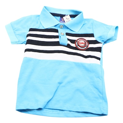 Half Sleeve Polo T-Shirt For Boy Small Blue