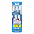 Buy Oral-B Pro-Expert All-In-One Medium Manual Toothbrush Grey 2 PCS in UAE