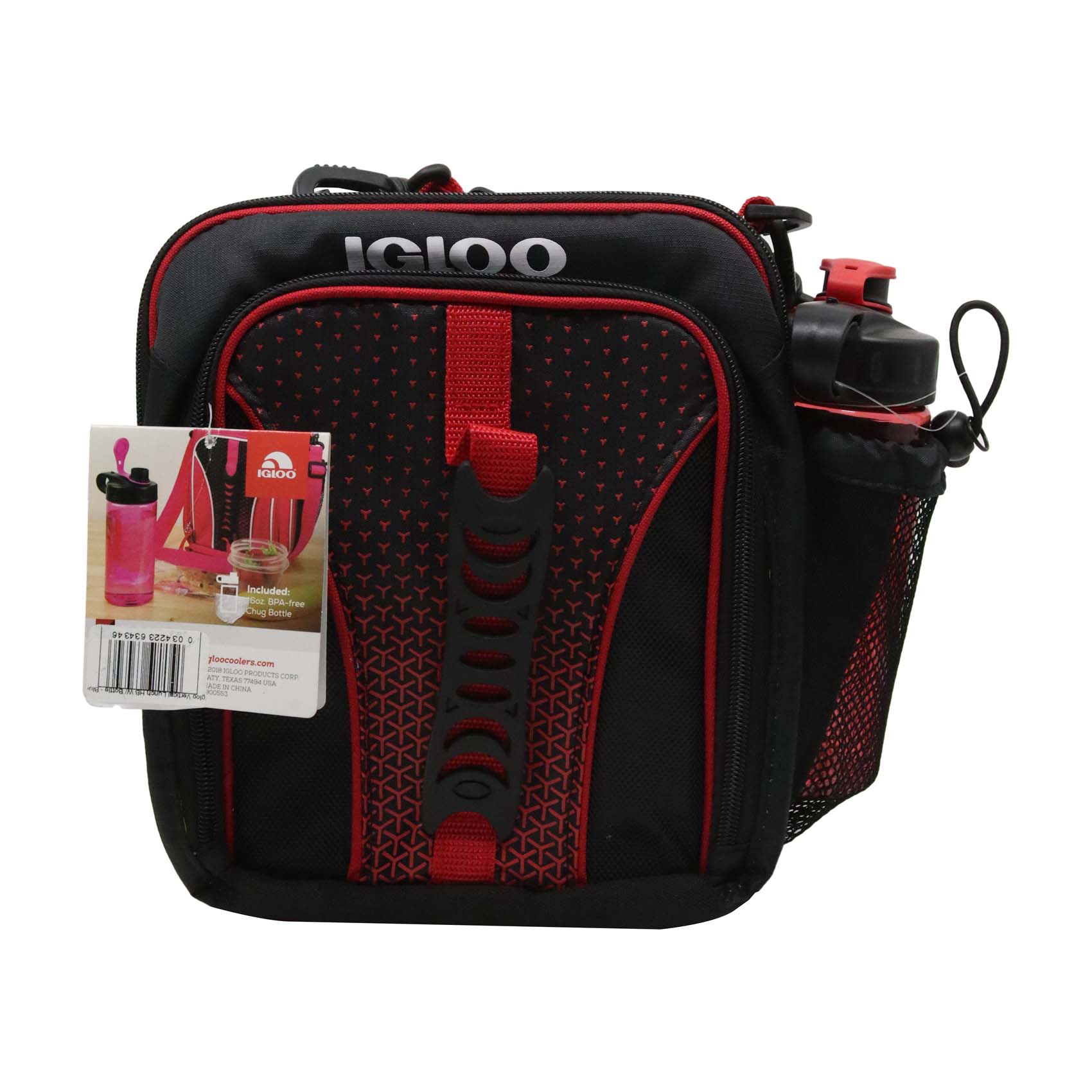 Buy Igloo Vertical Lunch Bag With Bottle 18 Very Berry Online
