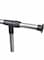 2-Piece Rail Roll Cloth Rack Black/Silver