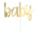 Gold Baby Cake Topper 6"
