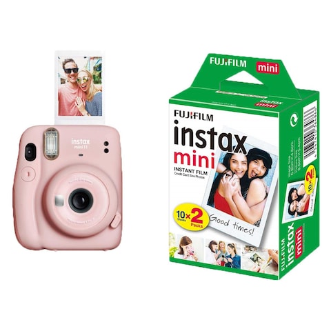 Fujifilm Instax Mini11 Instant Camera With Film Blush Pink