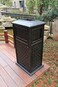 Yulan Outdoor Cast Aluminum Trash Can High-End Villa Courtyard Garbage Bin European Creative Community Outdoor Large Fruit Bin