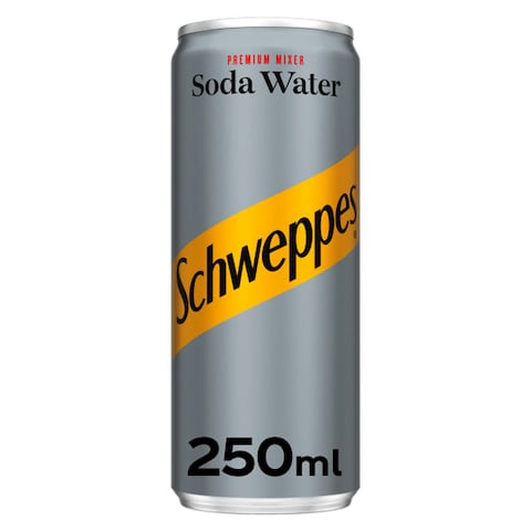 Schweppes Soda Water Carbonated Drink Can 250ml