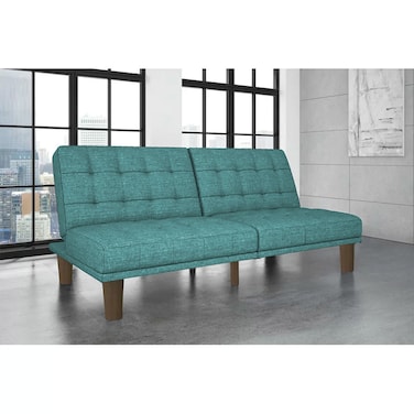 In House Maria 2 In 1 Sofabed Linen Upholstered - Turquoise