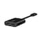Belkin F7U081BTBLK Connect USB-C Audio + Charge Adapter - Black