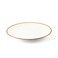 Porceletta Mocha Porcelain Rimmed Thin Flat Plate 20 cm