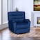 In House Velvet Rocking Recliner Chair - Dark Blue - AB03