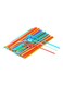 Generic 100-Piece Disposable Plastic Drinking Straw Multicolour 26centimeter