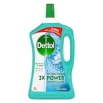 Buy Dettol Antibacterial Power Floor Cleaner (Kills 99.9% of Germs), Fresh Aqua, Can be Paired with Vacuum Cleaner for Cleaner and Shinier Floors, 3L in Saudi Arabia