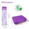 Eazy Kids 6 &amp; 4 Convertible Bento Lunch Box w/ 550ml Double Wall Water Bottle and Spoon Fork Set - Glitter Purple