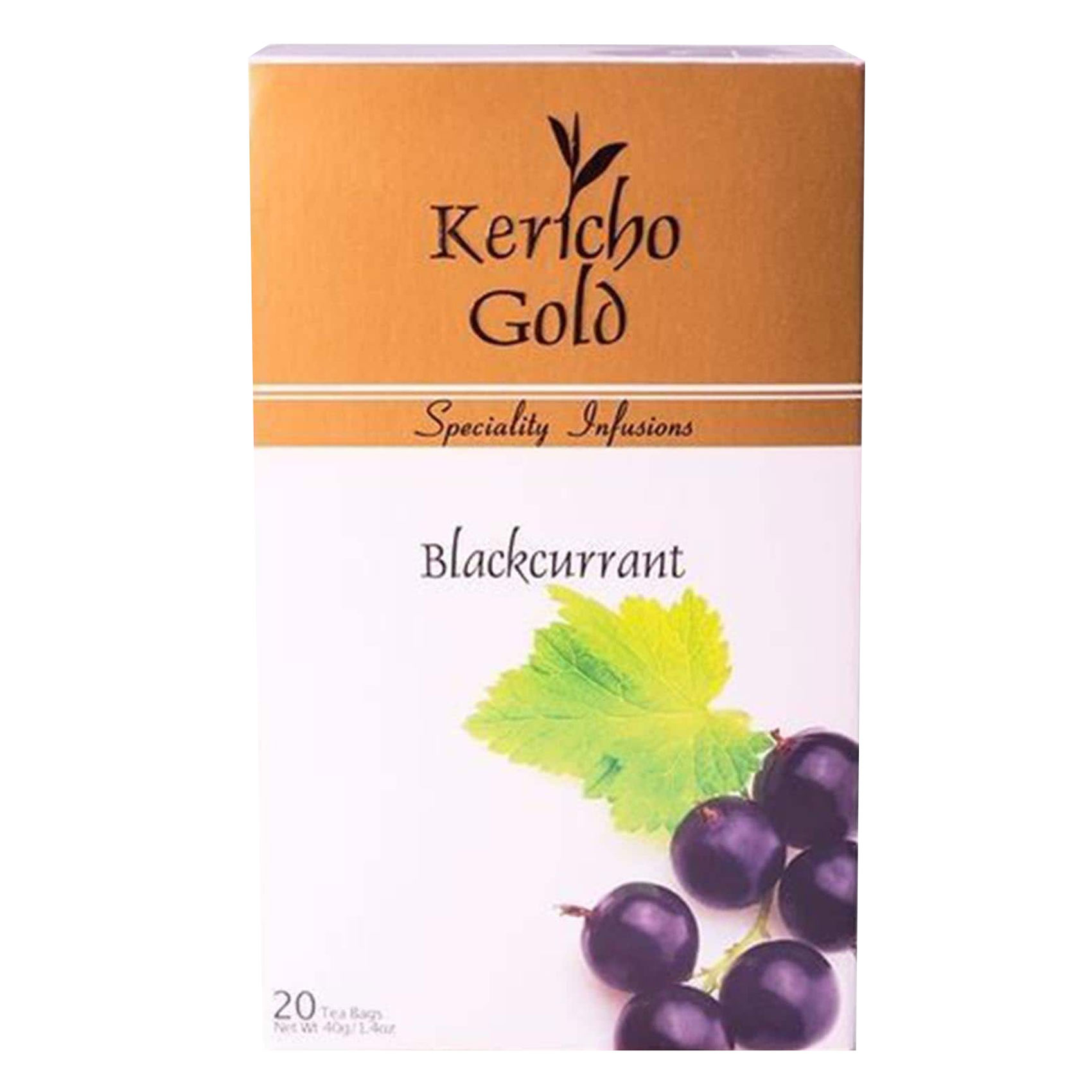 Kericho Gold Blackcurrant Tea Bags 2g x Pack of 20