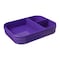 M-Design Lunch Set - 2.1L Lunch Box with 800ml Water Bottle and 3-Piece Cutlery Set - Pink/Purple