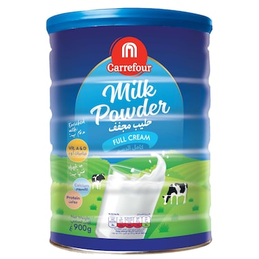 كارفور بودرة حليب كامل الدسم 900 غرام