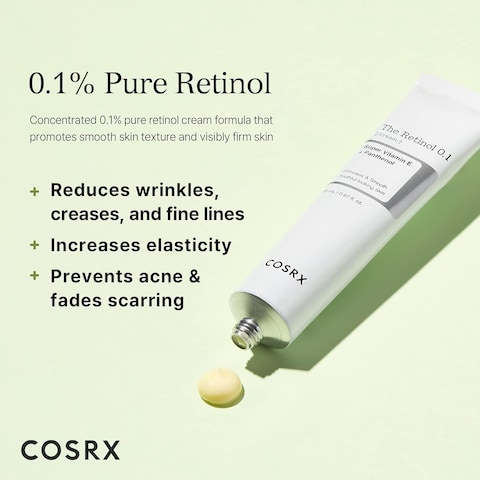 COSRX Skin Cycling Routine - Snail Mucin 96% Essence + Retinol 0.1 Cream, Recovery Set For Face And Neck, Fine Lines Spot Treatment, Repair Cream For Face