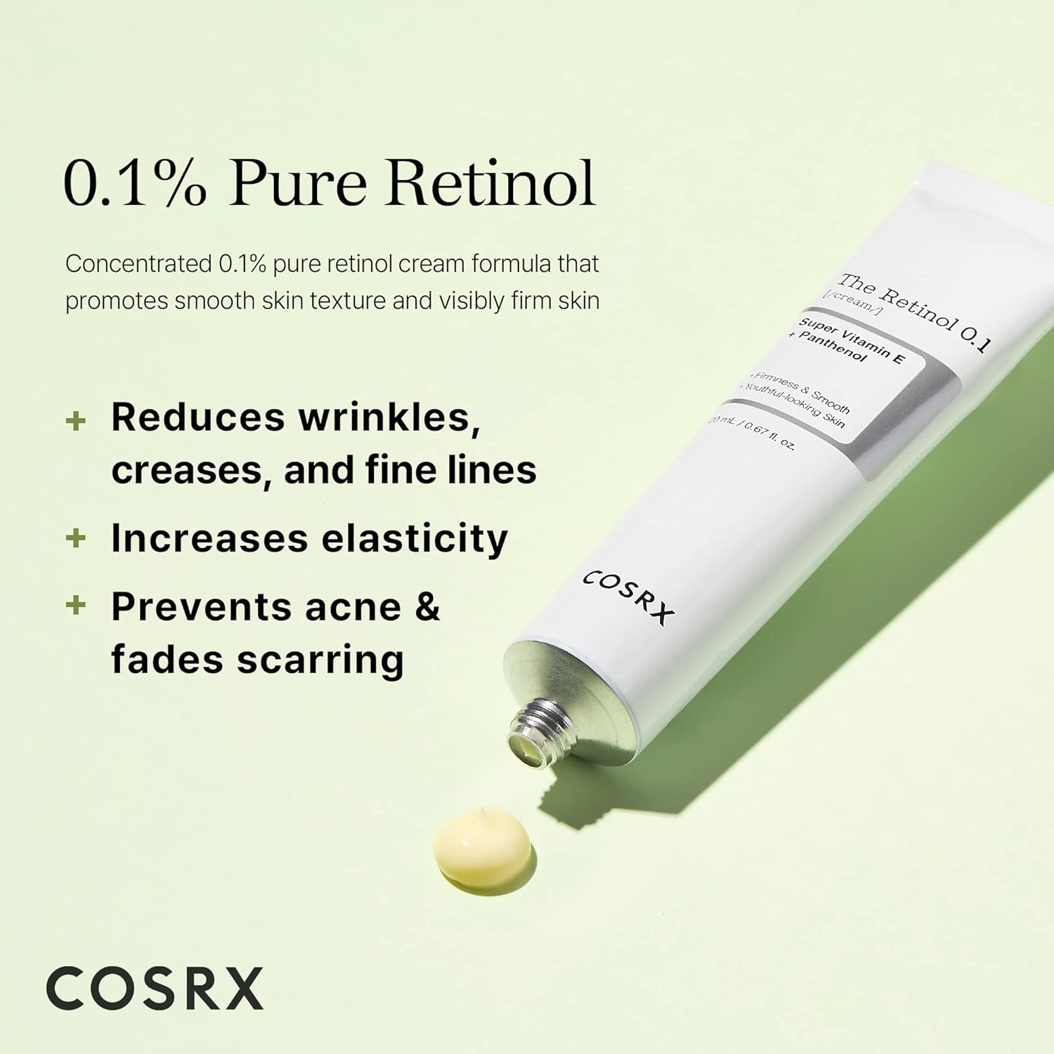 COSRX Skin Cycling Routine - Snail Mucin 96% Essence + Retinol 0.1 Cream, Recovery Set For Face And Neck, Fine Lines Spot Treatment, Repair Cream For Face