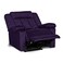 In House Velvet Rocking Recliner Chair - Dark Purple - AB05