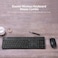 Xiaomi-Black  Keyboard Mouse Combo 2.4G Wireless Keyboard Mouse Set Portable Full-size 104 Keys Keyboard Lightweight Mouse Combo