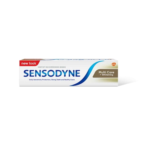 Sensodyne Multi Care + WhiteningاToothpaste For Sensitive Teeth Superior Whitening Action 75ml