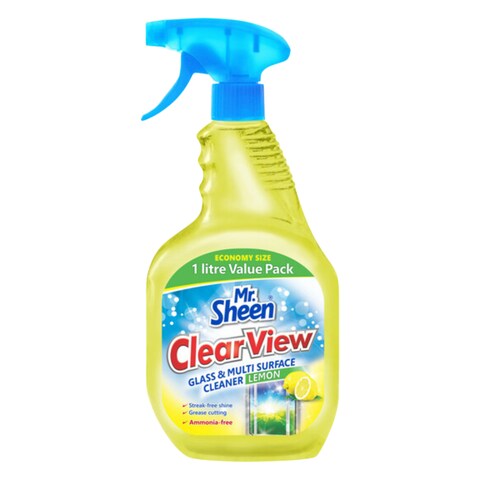 Mr.Sheen Lemon Clear View Glass And Multi Surface Cleaner 1L