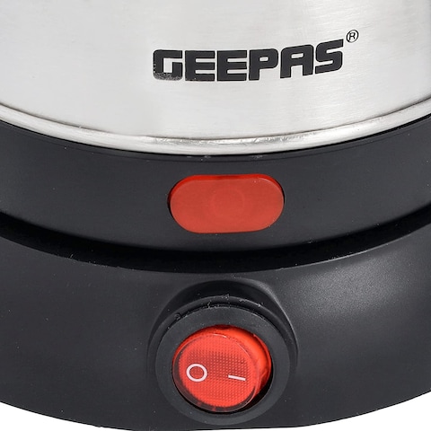 Geepas Steel Kettle, Silver, Gk38050, 1 Year Manufacturer Warranty