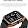 KOSPET Smart Watch Tank M2 (Black/Orange) &ndash; Bluetooth Calling, 5ATM US Military Certified, 70 Sports Modes, 1.85&rdquo; Display, Heart Rate, Blood Pressure