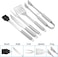 5pcs Stainless-steel BBQ Grill Tool Set with Knife Brush Fork Spatula and Tong with Oxford Bag
