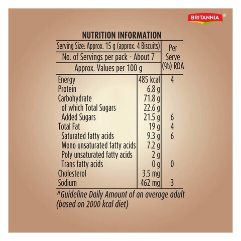 Britannia Biscafe Super Thin Coffee Crackers 100g
